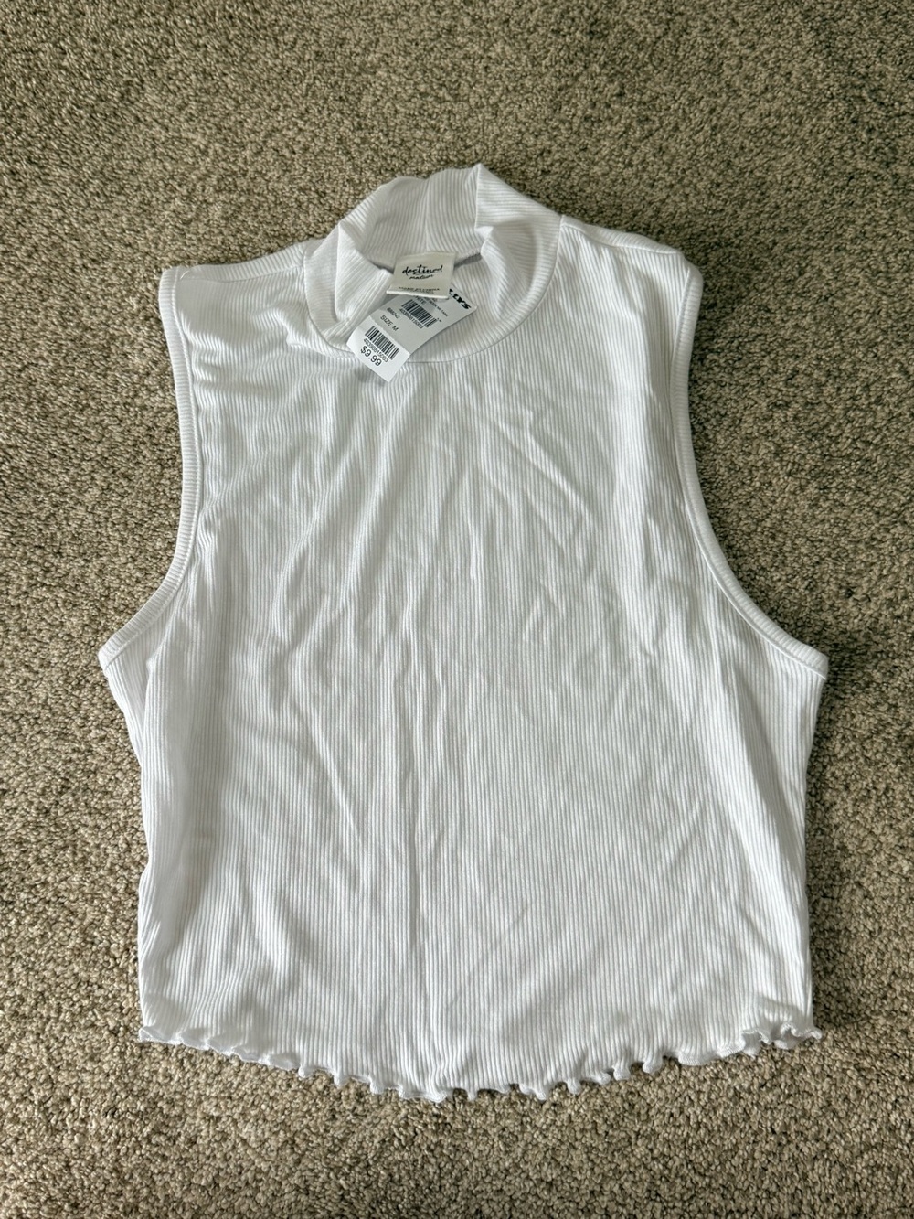 Mock neck tank